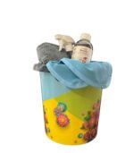 Fenster-Putz-Set: Klarblick (Eimer, Glasreiniger und Fenstertücher)