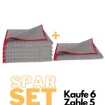 Mikro Antibak Rotrand – antibakterielles Microfasertuch – Set