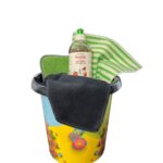 Spül-Putz-Set: Klarheit (Eimer, Spülmittel und Lappen)