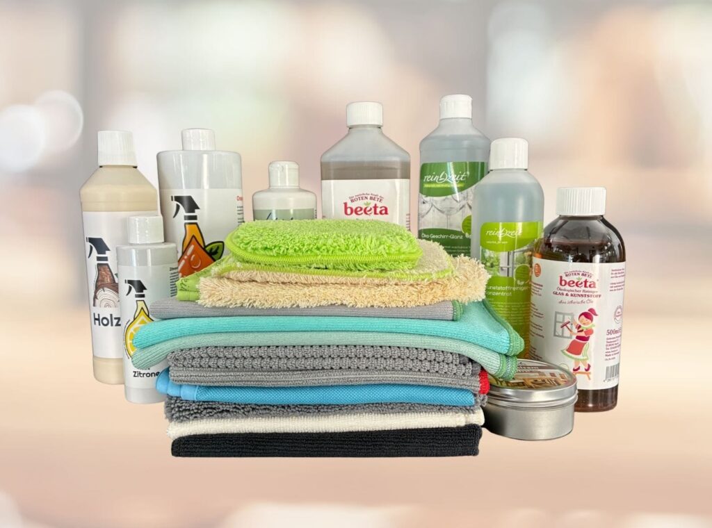 Putzmittel und Faser