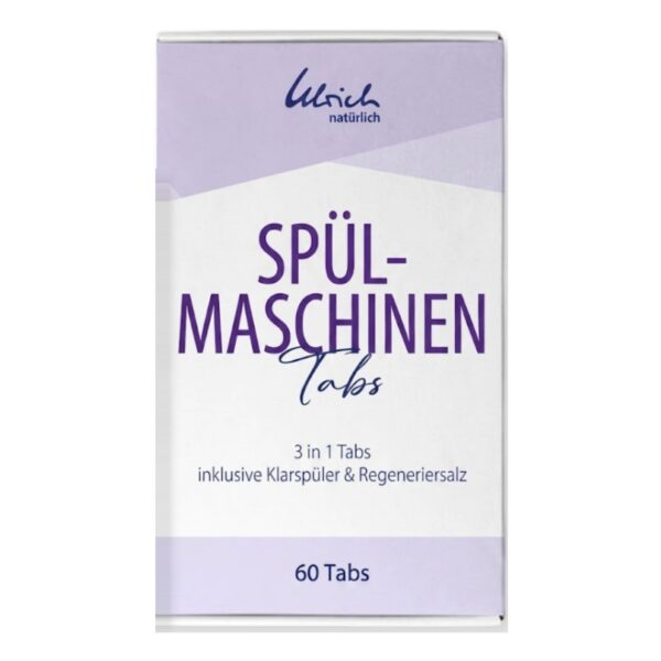 Ulrich natürlich Spülmaschinentabs 3 in 1 in der Packung mit 60 Tabs von Ulrich natürlich